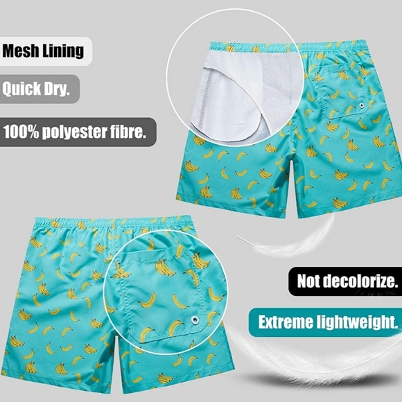 Mens Banana Swim Trunks - Picture 3 of 4